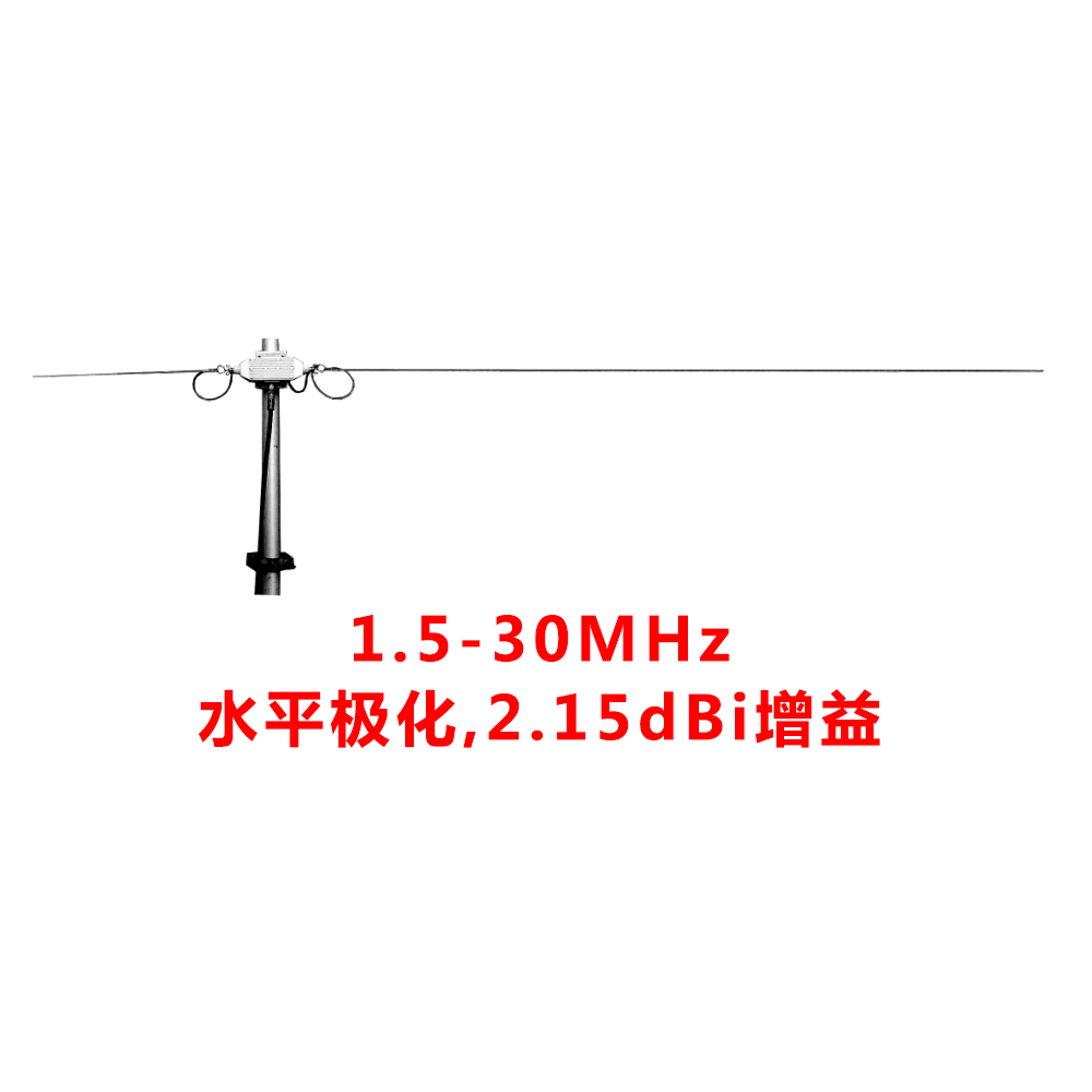 15M 1.5-30 MHz 2.15 dBi增益 短波天线
